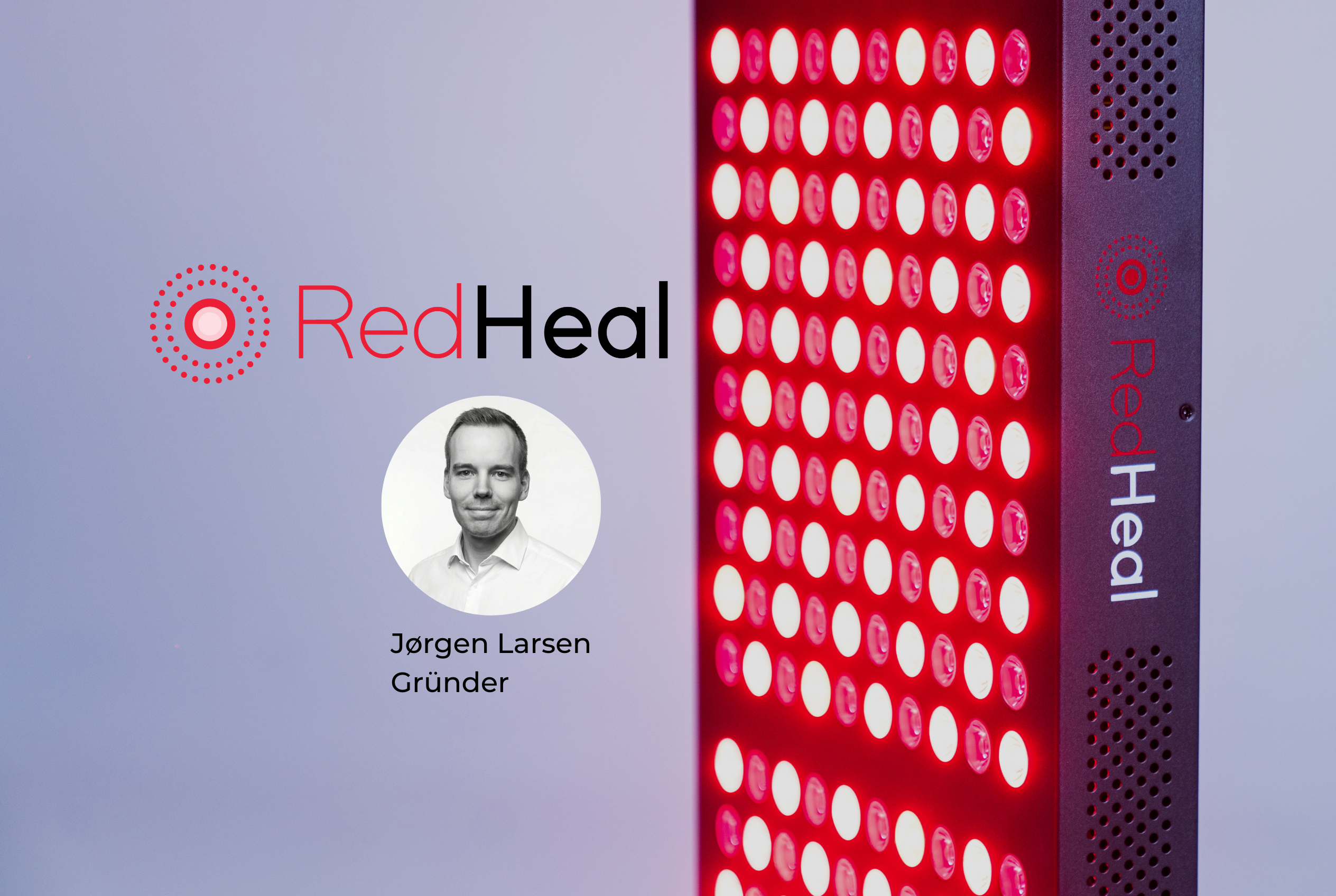 RedHeal – En norsk vekstrakett innen lysbasert helseteknologi. Bilde av gründer Jørgen Larsen